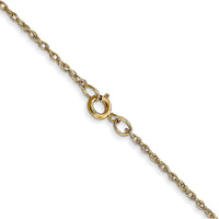 14K Yellow Gold 24" Cable Rope Chain Necklace with Spring Ring Clasp