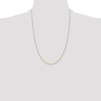 14K Yellow Gold 24" Cable Rope Chain Necklace with Spring Ring Clasp