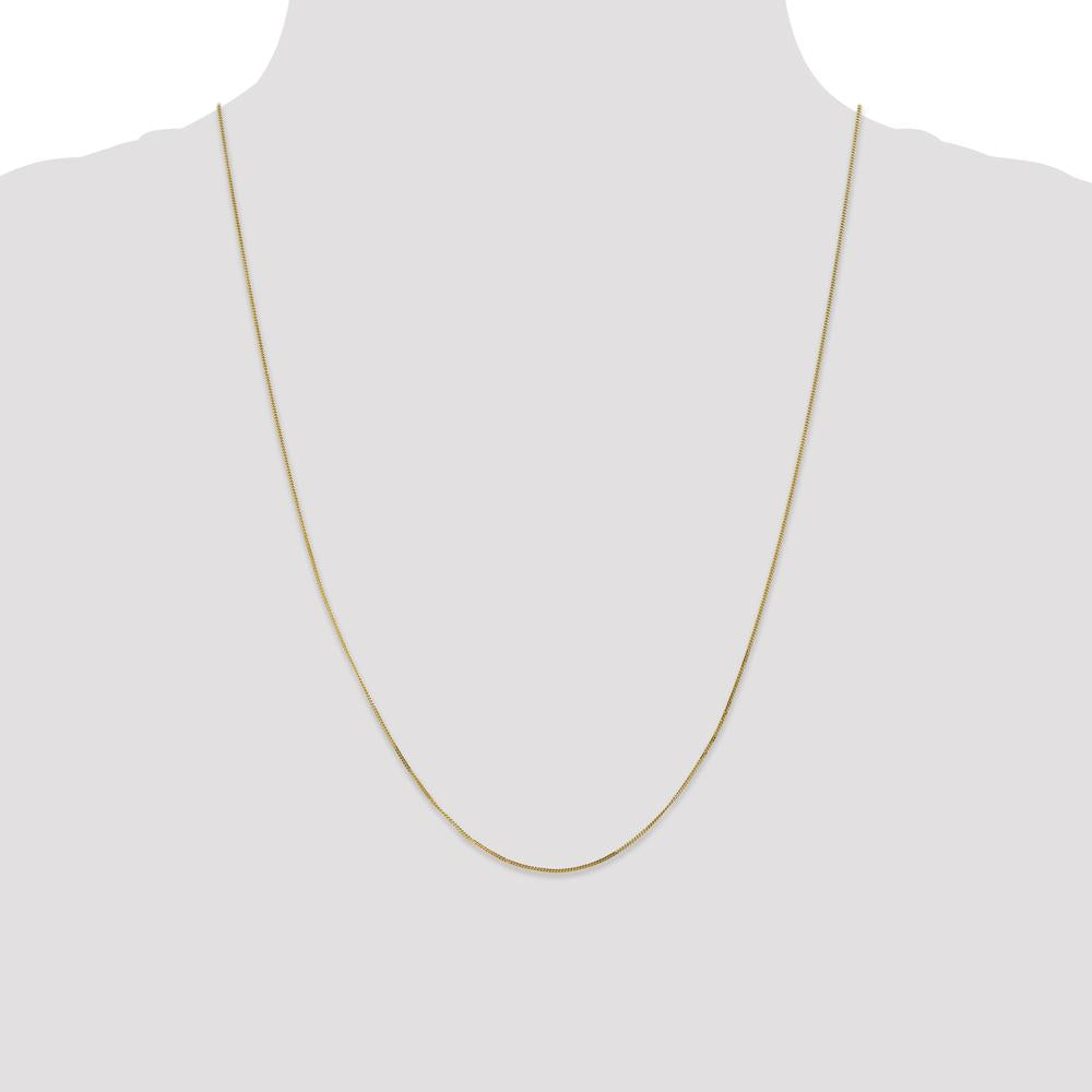 14K Yellow Gold 24" Curb Chain with Spring Ring Clasp by Oro Pregiato