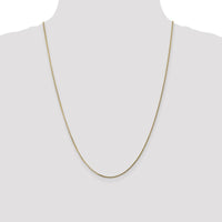 14K Yellow Gold 24" Curb Chain with Spring Ring Clasp - Solid, Polished Finish by Oro Pregiato
