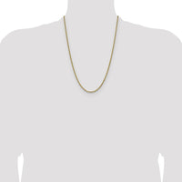14K Yellow Gold 24" Diamond-Cut French Link Chain - 3.25mm Width by Oro Pregiato