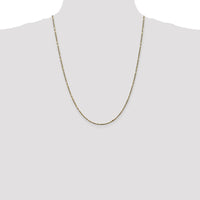 14K Yellow Gold 24" Diamond-Cut Milano Rope Chain Necklace with Lobster Clasp - 1.8mm Solid Link by Oro Pregiato