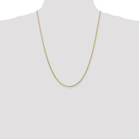 14K Yellow Gold 24" Diamond-Cut Parisian Wheat Chain - 1.9mm Width by Oro Pregiato