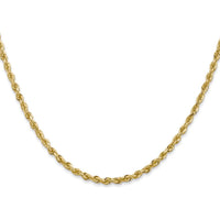 14K Yellow Gold 24" Diamond-Cut Quadruple Rope Chain - 2.75mm Width by Oro Pregiato