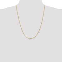 14K Yellow Gold 24" Diamond-Cut Rope Chain Necklace - 1.3mm Width by Oro Pregiato