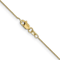 14K Yellow Gold 24" Diamond-Cut Round Open Link Cable Chain with Lobster Clasp by Oro Pregiato