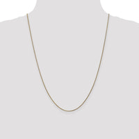 14K Yellow Gold 24" Diamond-Cut Spiga Chain with Spring Ring Clasp by Oro Pregiato