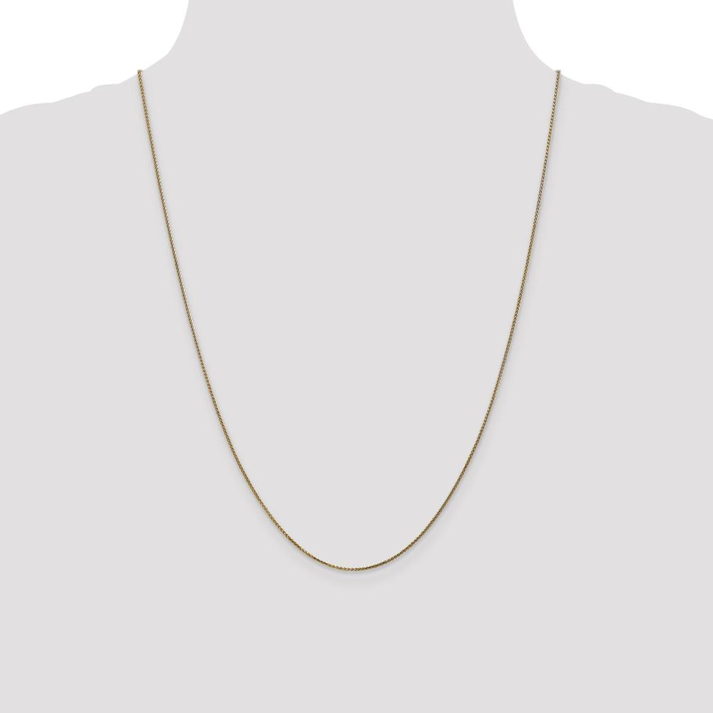 14K Yellow Gold 24" Diamond-Cut Spiga Chain with Spring Ring Clasp by Oro Pregiato