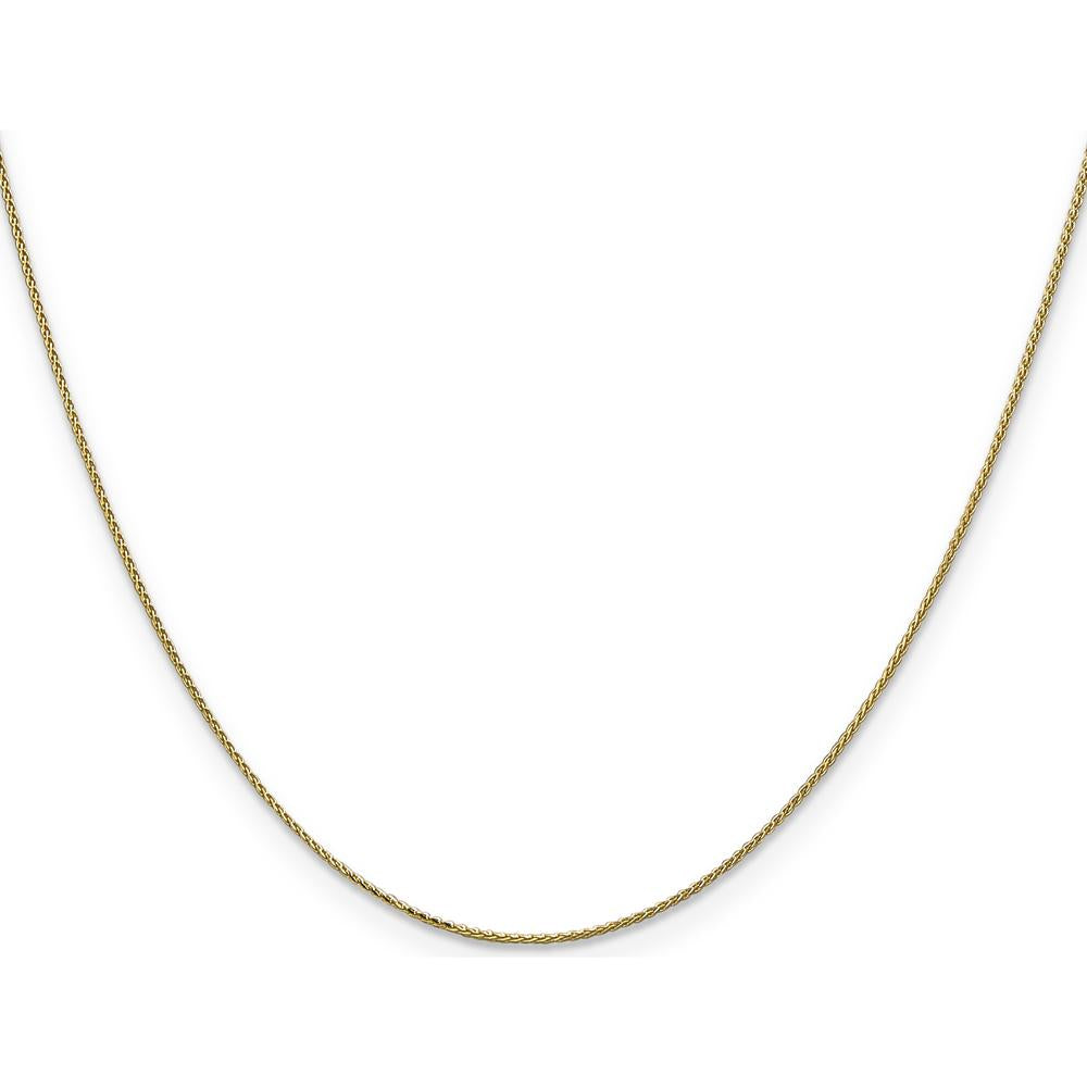 14K Yellow Gold 24" Diamond-Cut Spiga Chain with Spring Ring Clasp by Oro Pregiato