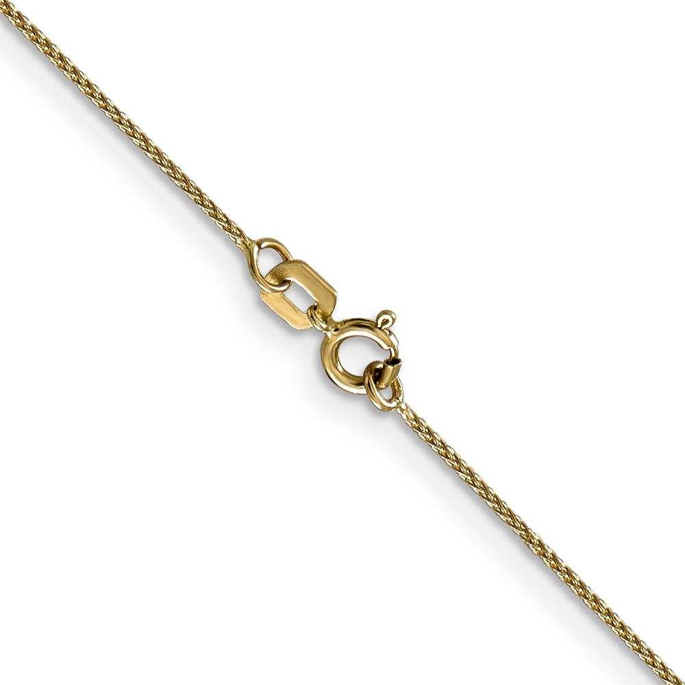 14K Yellow Gold 24" Diamond-Cut Spiga Chain with Spring Ring Clasp by Oro Pregiato