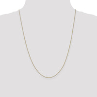 14K Yellow Gold 24" Diamond-Cut Spiga Chain with Spring Ring Clasp by Oro Pregiato