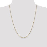 14K Yellow Gold 24" Forzantine Cable Chain with Lobster Clasp - 1.8mm Width by Oro Pregiato