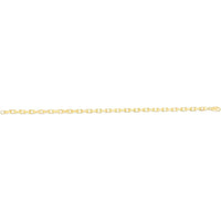 14K Yellow Gold 24" French Cable Chain Necklace with Polished Finish and Lobster Clasp - 3.6mm Width by Orozza Fine Jewelry