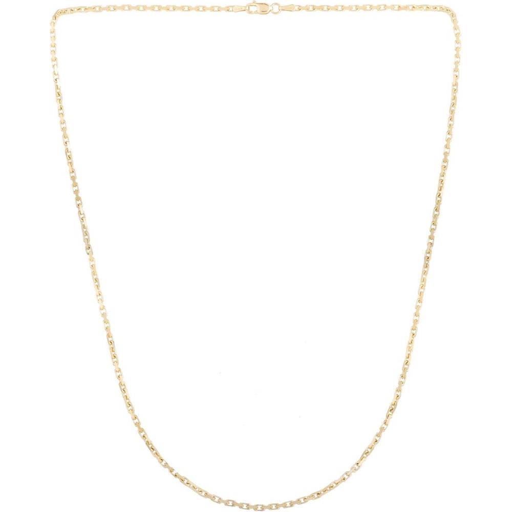 14K Yellow Gold 24" French Cable Chain with Polished Finish - 1.9mm Width by Orozza Fine Jewelry
