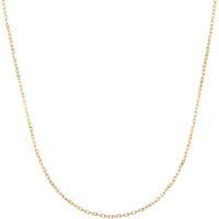 14K Yellow Gold 24" French Cable Chain with Polished Finish - 1.9mm Width by Orozza Fine Jewelry