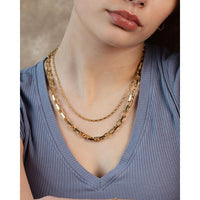 14K Yellow Gold 24" French Cable Chain with Polished Finish by Orozza Fine Jewelry