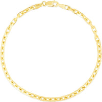 14K Yellow Gold 24" French Cable Chain with Polished Finish by Orozza Fine Jewelry