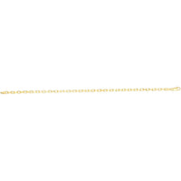 14K Yellow Gold 24" French Cable Chain with Polished Finish by Orozza Fine Jewelry