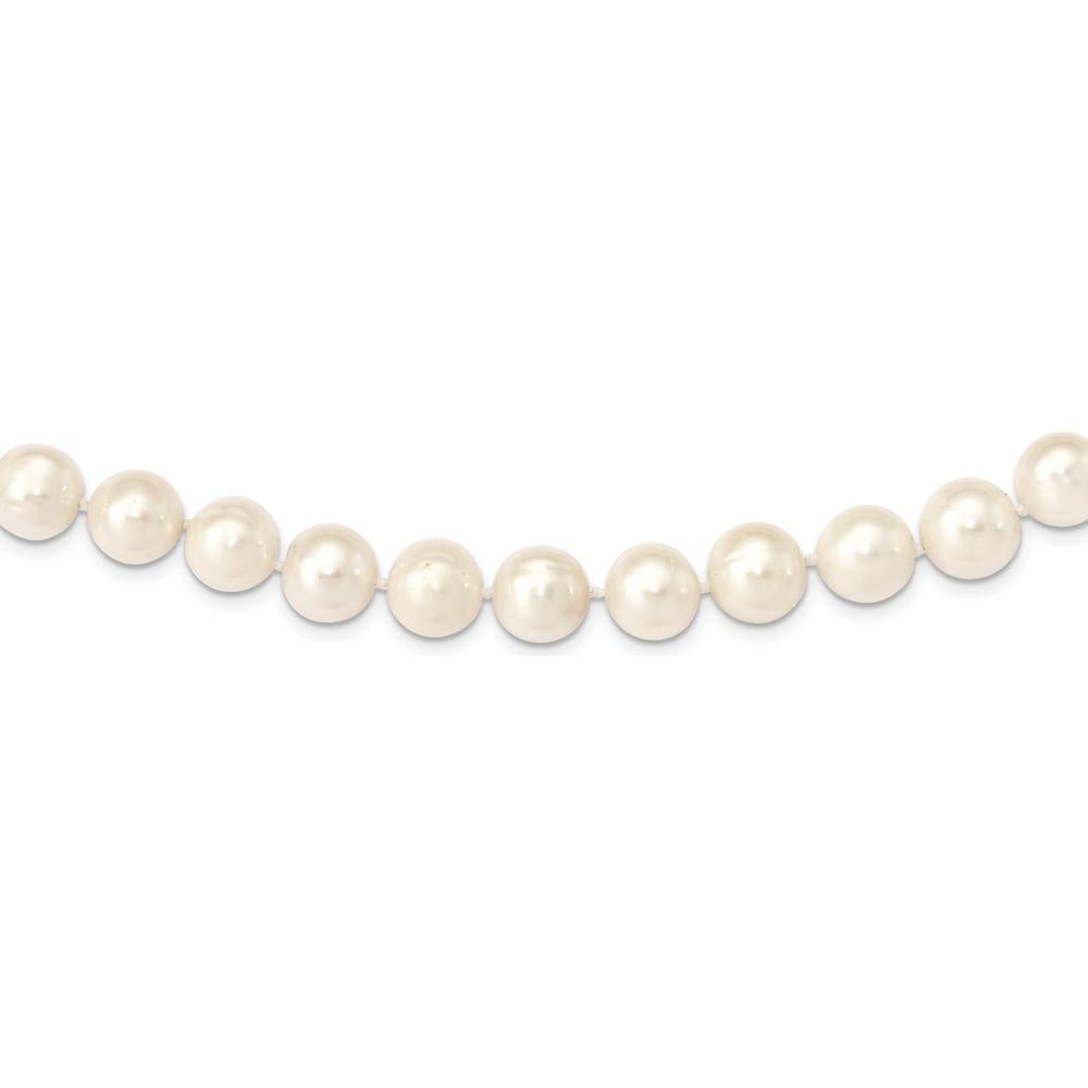 14K Yellow Gold 24" Freshwater Cultured Pearl Necklace with 11-12mm Near-Round Pearls - 55 Pearls Total by Monteluci Fine Jewelry
