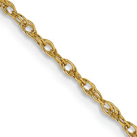 14K Yellow Gold 24" Heavy Baby Rope Chain Necklace with Lobster Clasp by Oro Pregiato