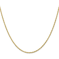 14K Yellow Gold 24" Heavy Baby Rope Chain Necklace with Lobster Clasp by Oro Pregiato