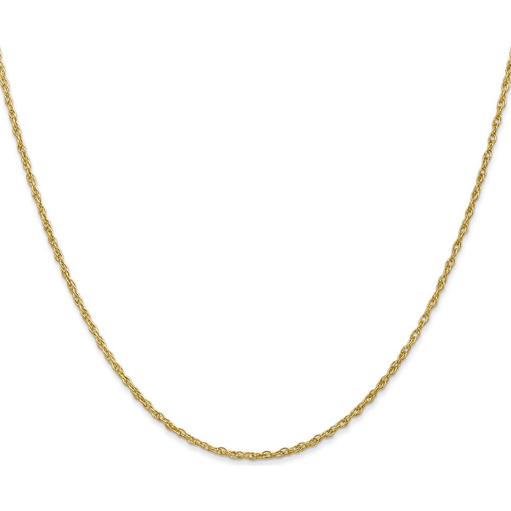 14K Yellow Gold 24" Heavy Baby Rope Chain Necklace with Lobster Clasp by Oro Pregiato