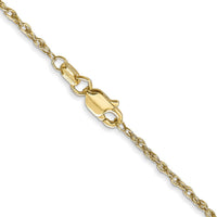 14K Yellow Gold 24" Heavy Baby Rope Chain Necklace with Lobster Clasp by Oro Pregiato