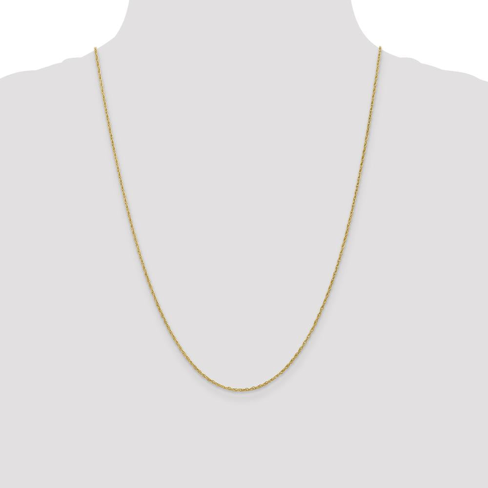 14K Yellow Gold 24" Heavy Baby Rope Chain Necklace with Lobster Clasp by Oro Pregiato