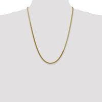 14K Yellow Gold 24-Inch 3mm Herringbone Chain Necklace with Lobster Clasp by 0