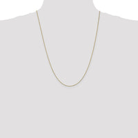14K Yellow Gold 24-Inch Box Chain Necklace with Spring Ring Clasp by Oro Pregiato