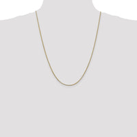 14K Yellow Gold 24-inch Franco Chain Necklace with Lobster Clasp by Oro Pregiato