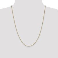 14K Yellow Gold 24" Lightweight Flat Anchor Link Pendant Chain - 1.5mm Width by Oro Pregiato