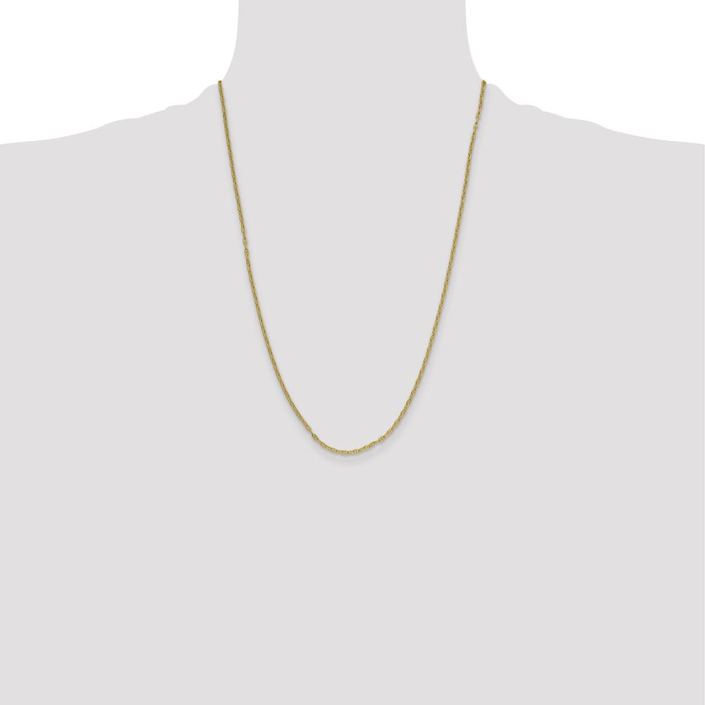 14K Yellow Gold 24" Mariners Link Chain - 2.35mm Width by Oro Pregiato