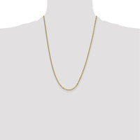 14K Yellow Gold 24" Mariners Link Chain Necklace - 3.0mm Width by Oro Pregiato