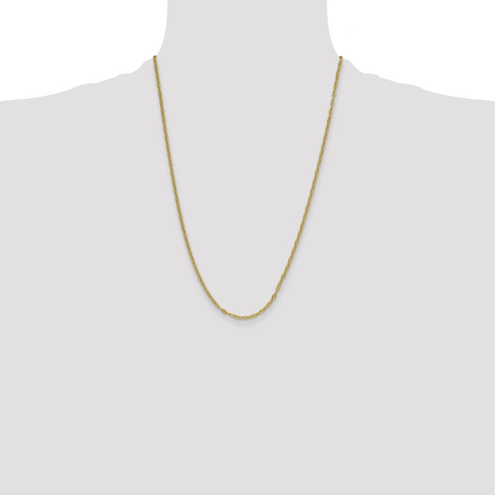 14K Yellow Gold 24" Mariners Link Chain Necklace - 3.0mm Width by Oro Pregiato