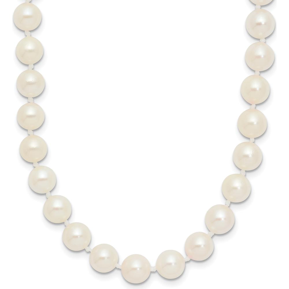 14K Yellow Gold 24" Necklace with 6-7mm White Akoya Cultured Pearls by Monteluci Fine Jewelry