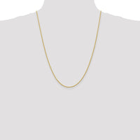 14K Yellow Gold 24" Parisian Wheat Chain Necklace - 1.5mm Wide with Lobster Clasp by Oro Pregiato