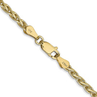 14K Yellow Gold 24" Parisian Wheat Chain Necklace - 3mm Width by Oro Pregiato