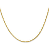 14K Yellow Gold 24" Parisian Wheat Chain Necklace - Polished Finish with Lobster Clasp by Oro Pregiato