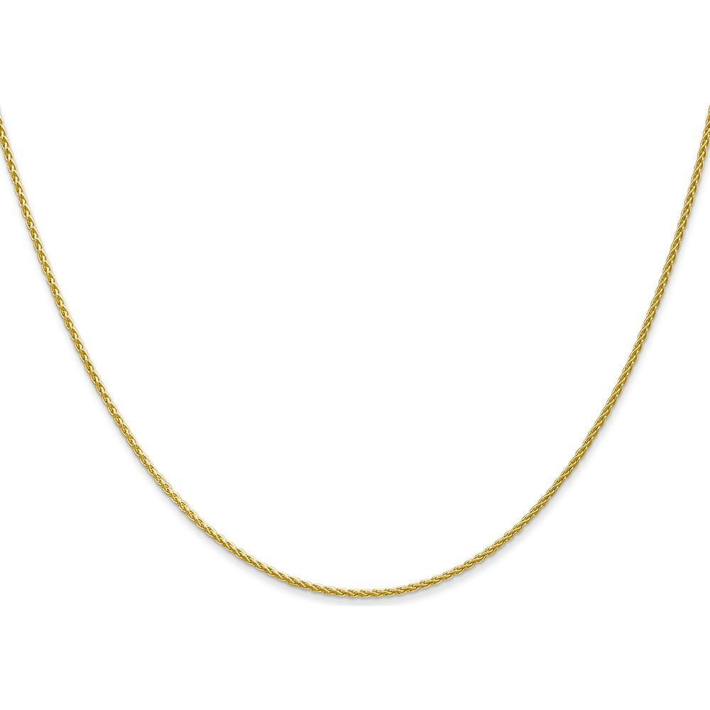 14K Yellow Gold 24" Parisian Wheat Chain Necklace with Lobster Clasp by Oro Pregiato