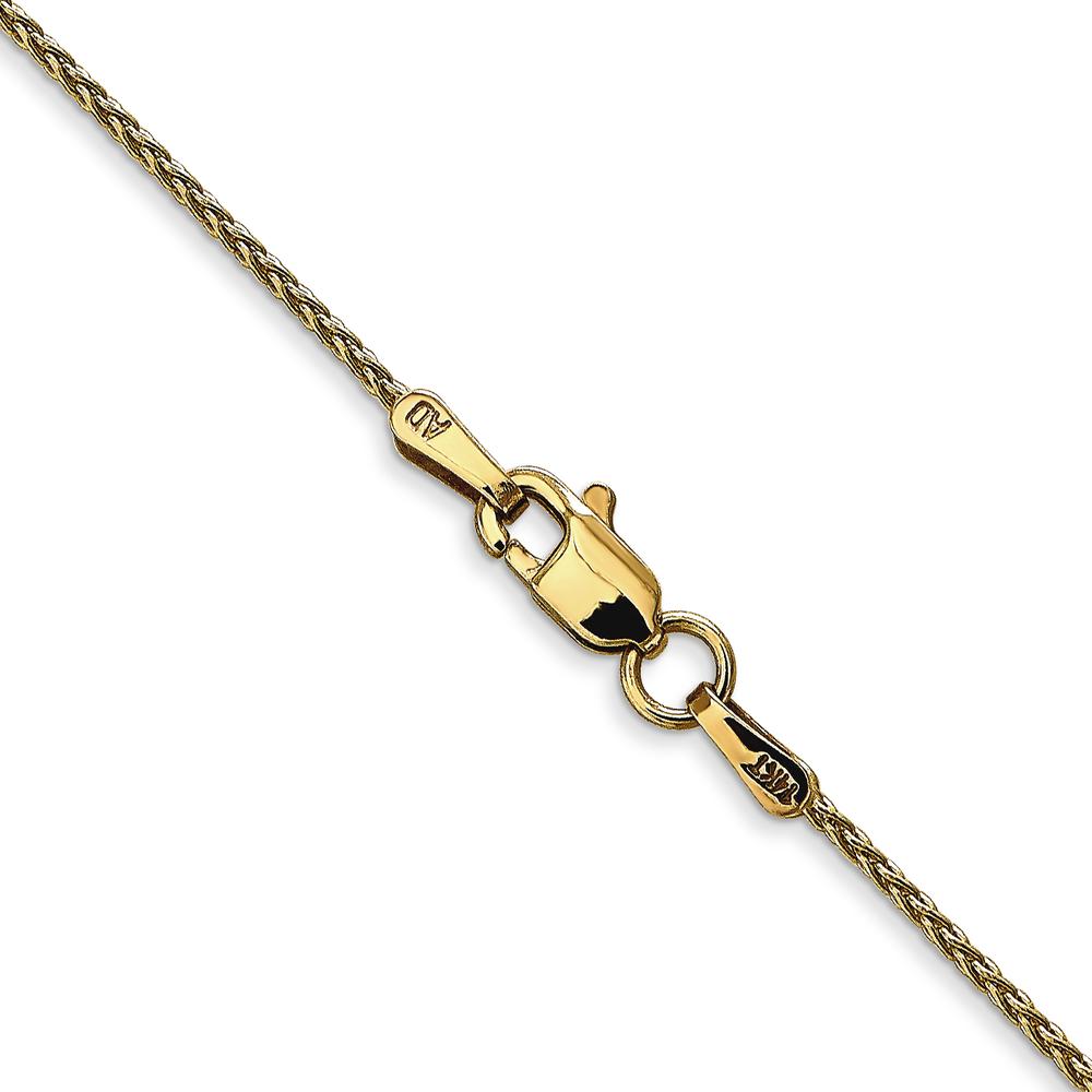 14K Yellow Gold 24" Parisian Wheat Chain Necklace with Lobster Clasp by Oro Pregiato