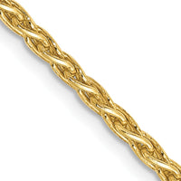 14K Yellow Gold 24" Parisian Wheat Chain with Lobster Clasp - 2.25mm Width by Oro Pregiato