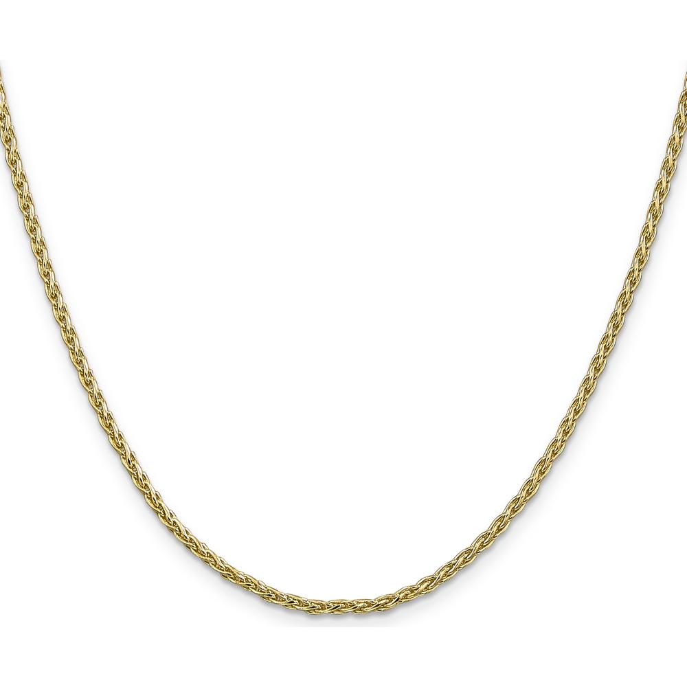 14K Yellow Gold 24" Parisian Wheat Chain with Lobster Clasp - 2.25mm Width by Oro Pregiato