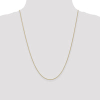 14K Yellow Gold 24" Polished Cable Chain Necklace with Lobster Clasp by Oro Pregiato