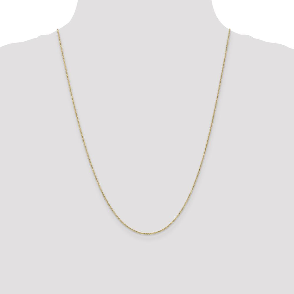 14K Yellow Gold 24" Polished Cable Chain Necklace with Lobster Clasp by Oro Pregiato