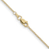 14K Yellow Gold 24" Polished Rolo Chain Necklace with Lobster Clasp by Oro Pregiato