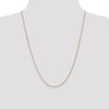 14K Yellow Gold 24" Polished Rolo Chain Necklace with Lobster Clasp by Oro Pregiato