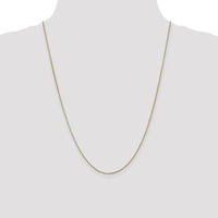 14K Yellow Gold 24" Polished Rolo Chain Necklace with Lobster Clasp by Oro Pregiato