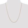 14K Yellow Gold 24" Rolo Chain Necklace with Lobster Clasp - 1.55mm Width by Oro Pregiato