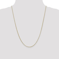 14K Yellow Gold 24" Rolo Chain Necklace with Lobster Clasp - 1.55mm Width by Oro Pregiato